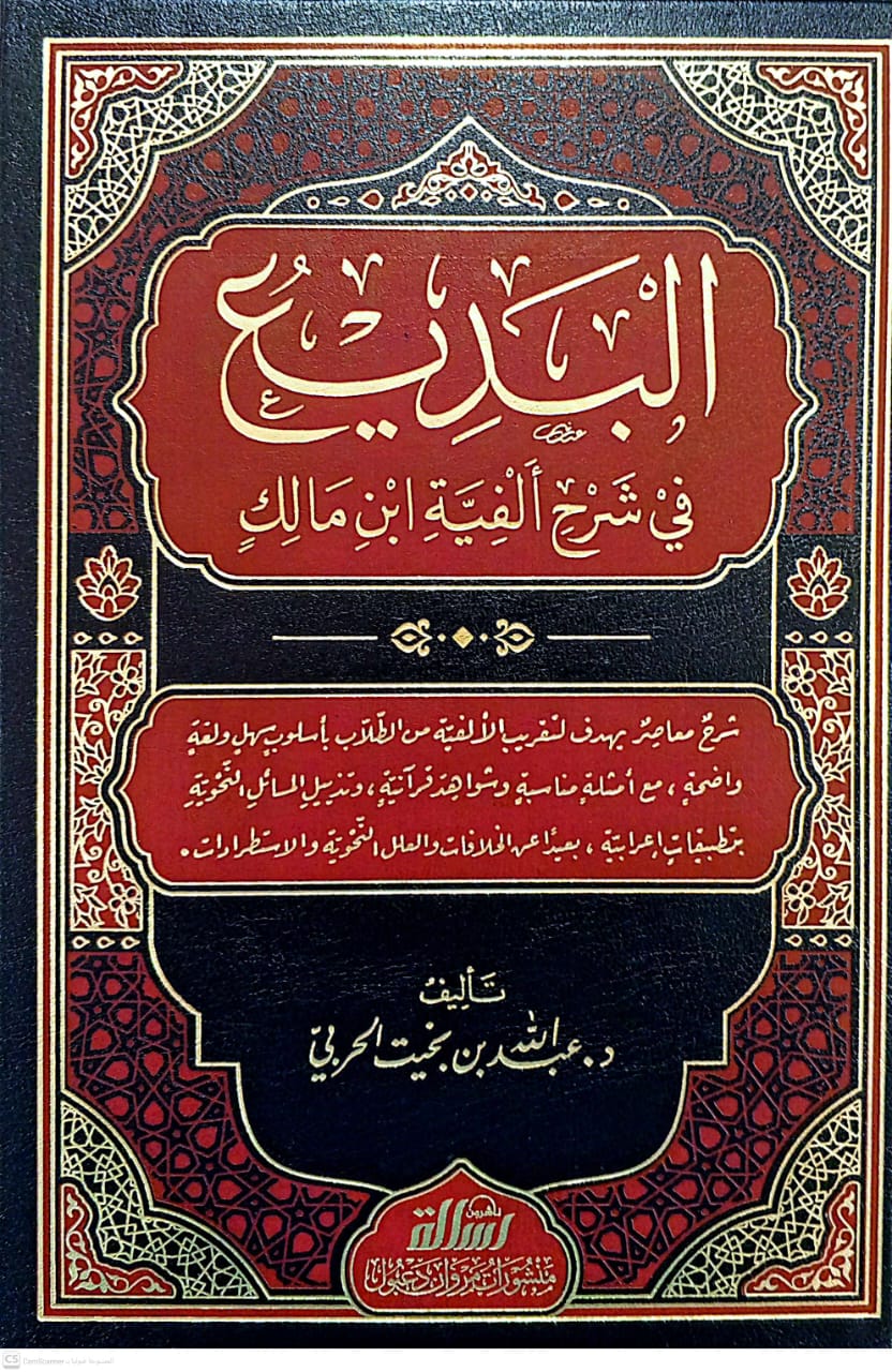 البديع في شرح الفية ابن مالك 3/1